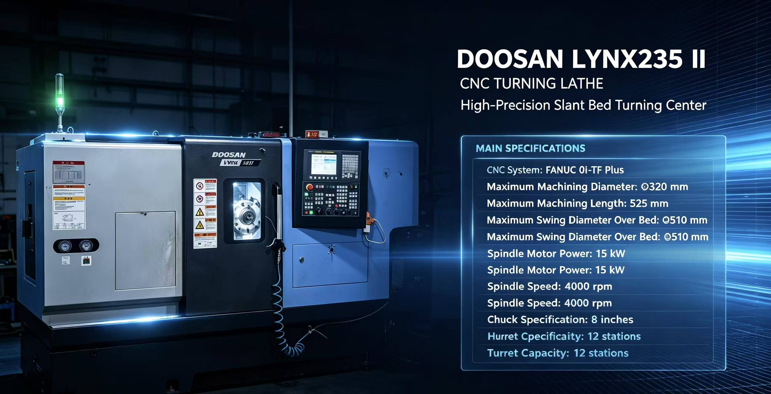 DOOSAN LYNX235 II CNC turning lathe